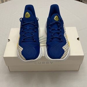 Under Armour Blue and Yellow Athletic Shoes